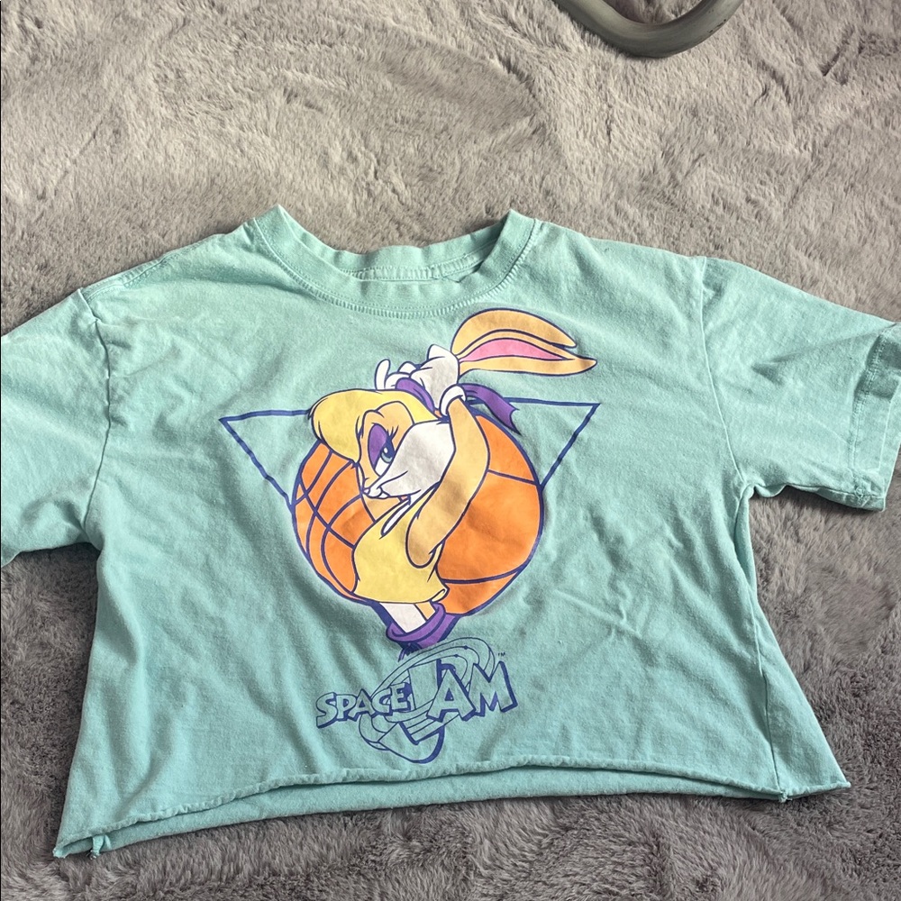Lola bunny cropped tee shirt space jam tee Small bugs bunny looney tunes